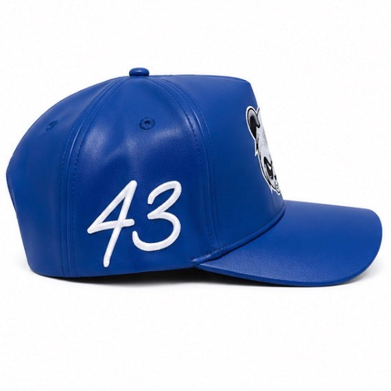 Nipsey Blue Leather Snapback