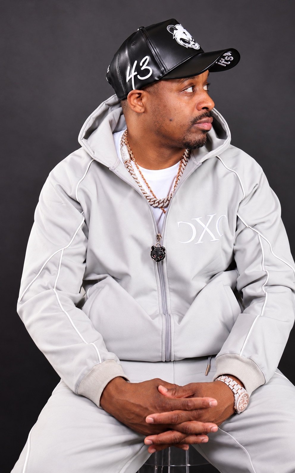 CXC Cool Grey Tracksuit Set