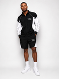 "Panda" Black Windbreaker Set