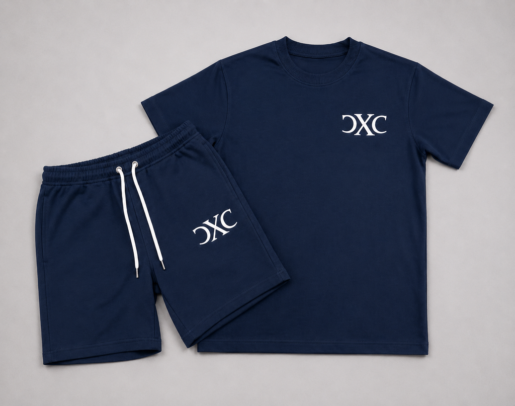"Navy" Blue French Terry Set