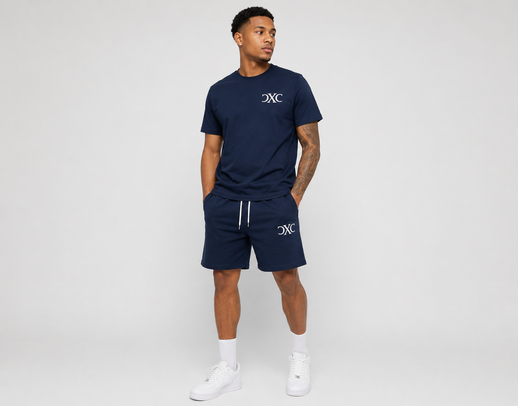 "Navy" Blue French Terry Set